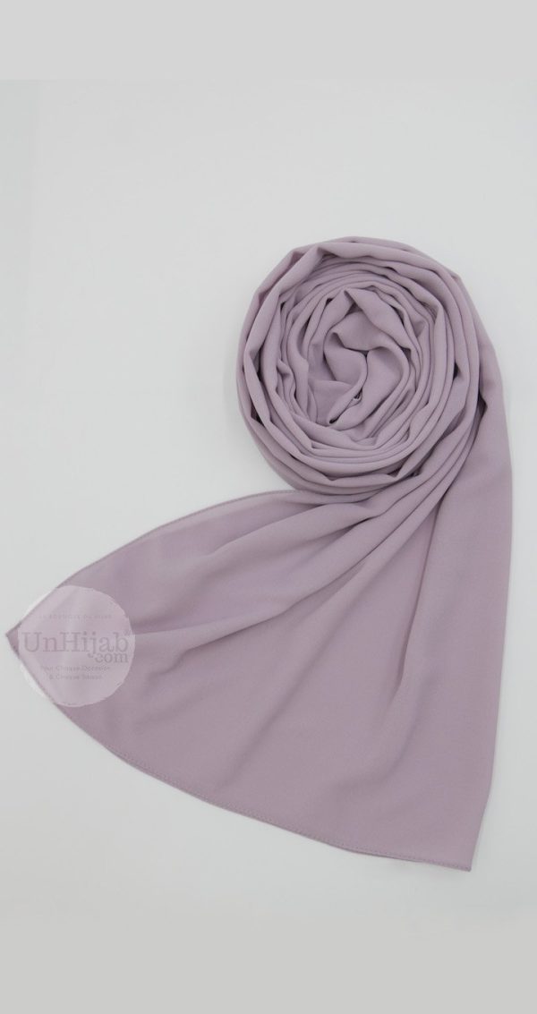 Hijab Mousseline Lilas Premium Collection