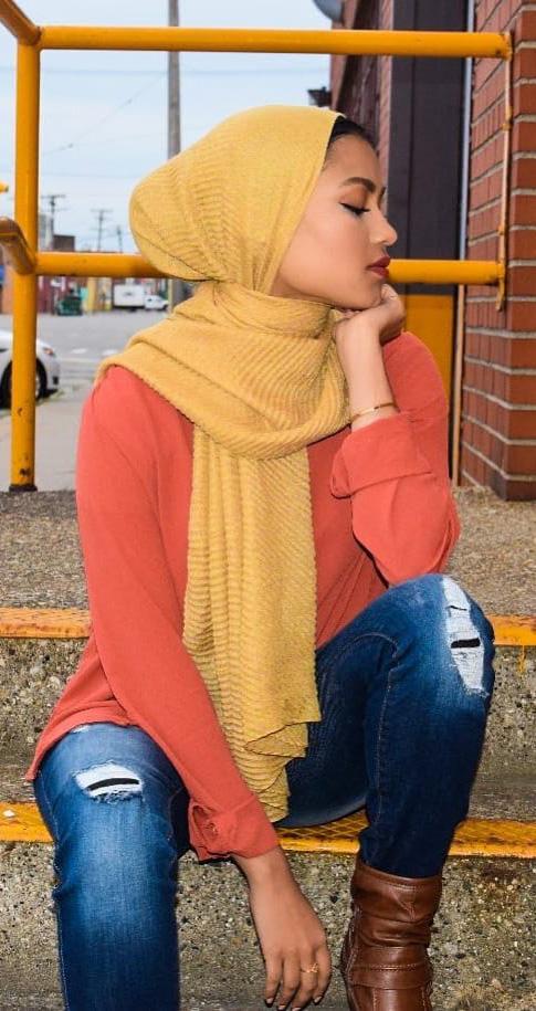 Hijab Plissé