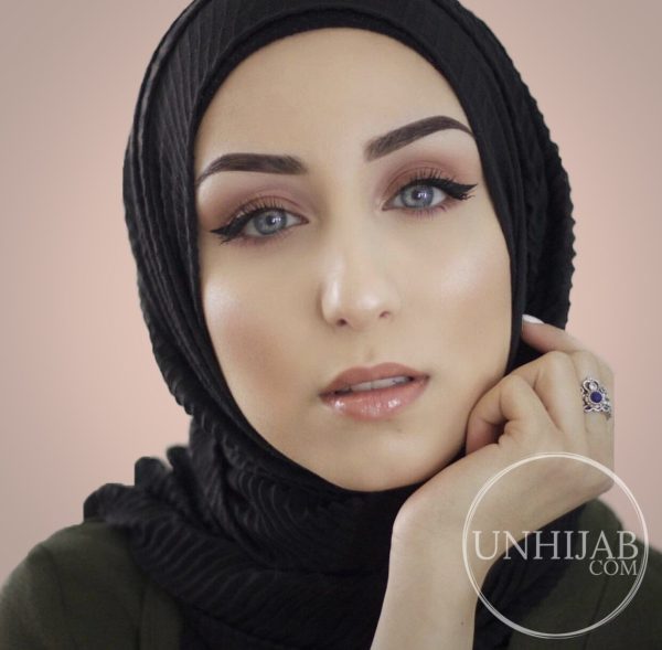 Hijab Plissé Careena Noir