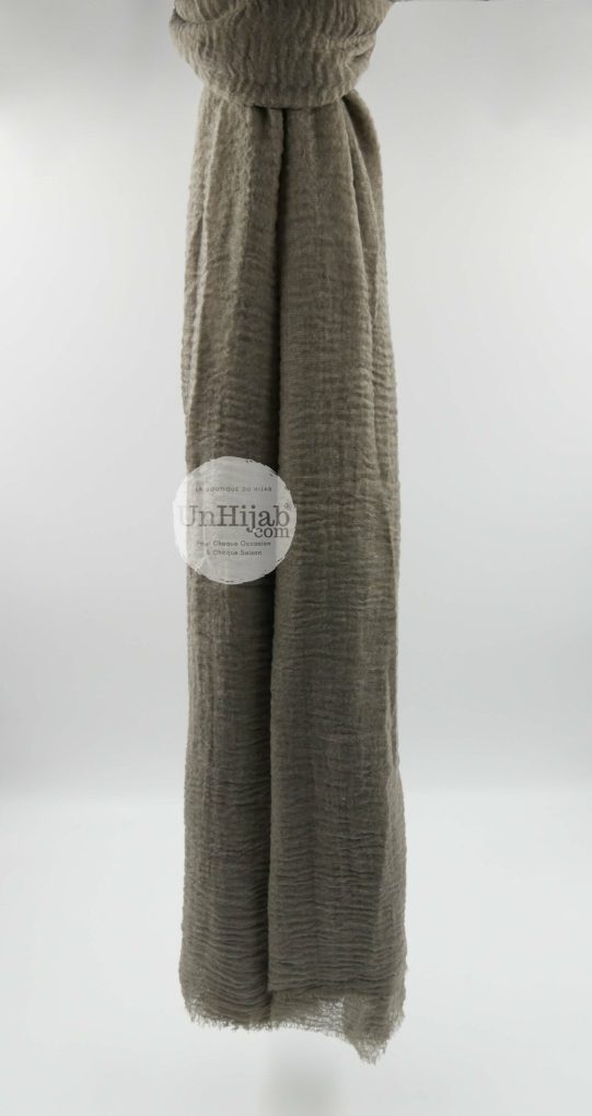 Hijab froissé Taupe Basic Collection