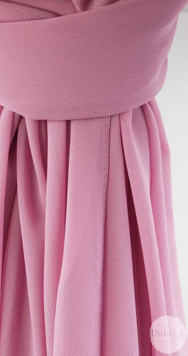 Hijab Mousseline Pink Premium Collection