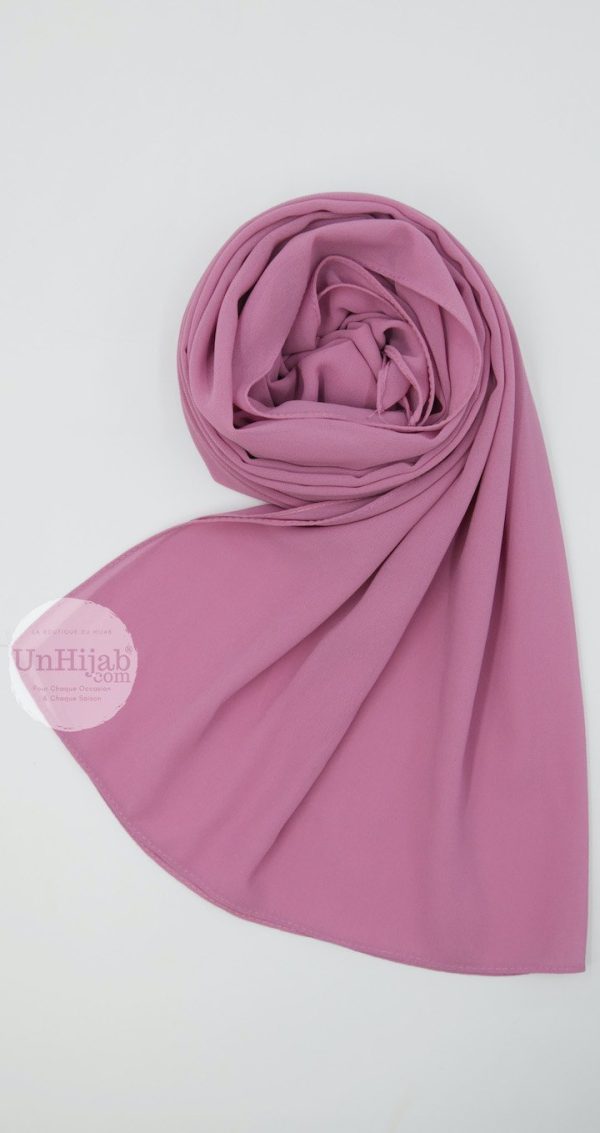 Hijab Mousseline Pink Premium Collection