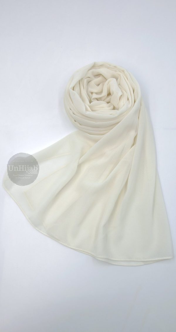 Hijab Mousseline Creme Collection XL
